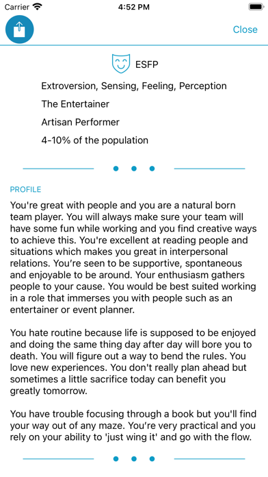 Your Personality Screenshot