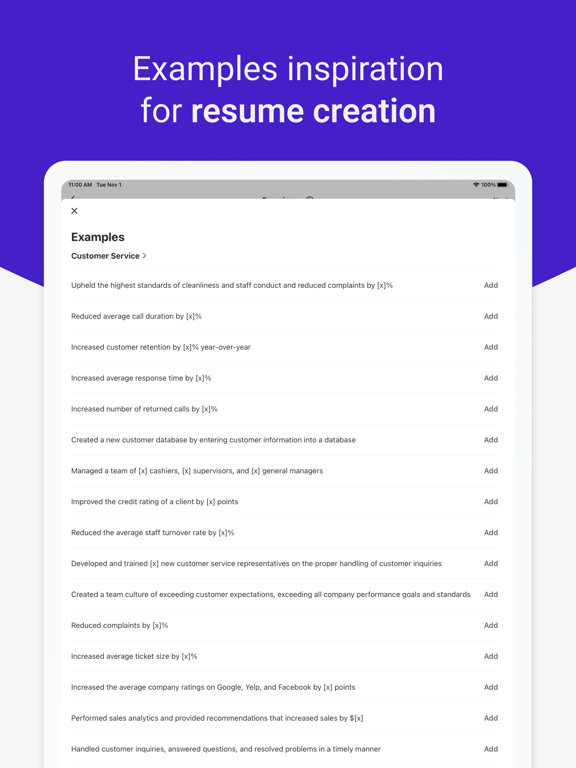 Screenshot #6 pour Resume Builder: PDF Resume App