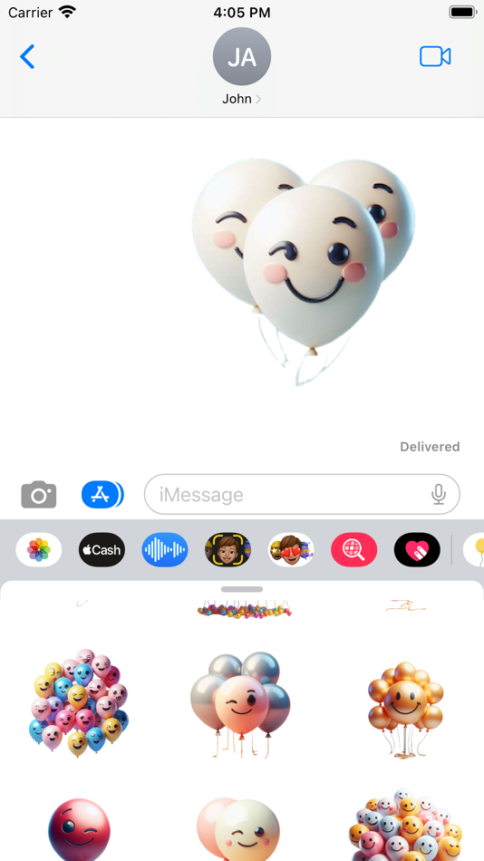 #4. Balloon Stickers (iOS) Podle: Paul Scott