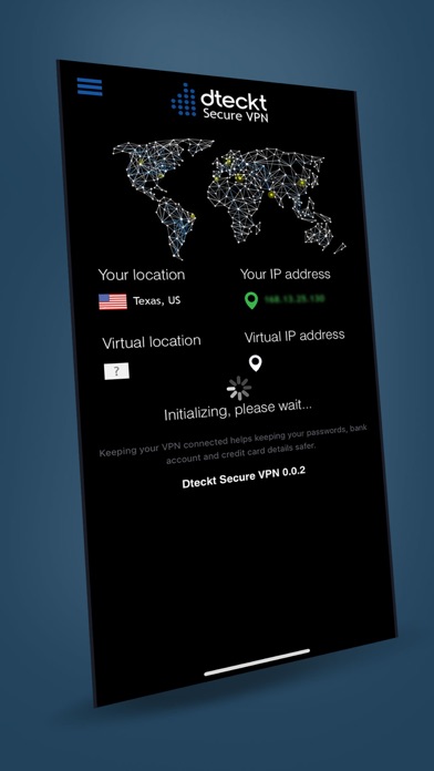 Dteckt Secure VPN Screenshot