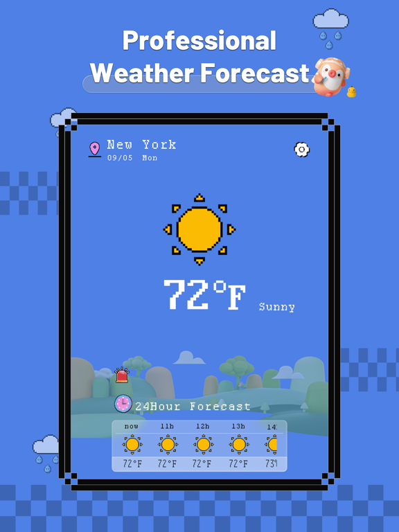 Lock Screen Weather iPad screenshot 2 - Weather app