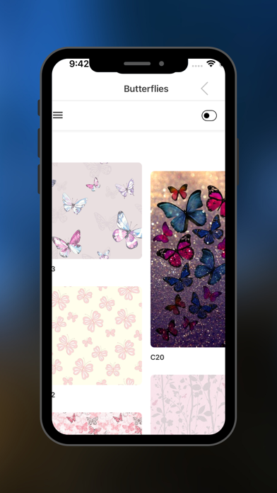 Wallpapers with butterflies Screenshot