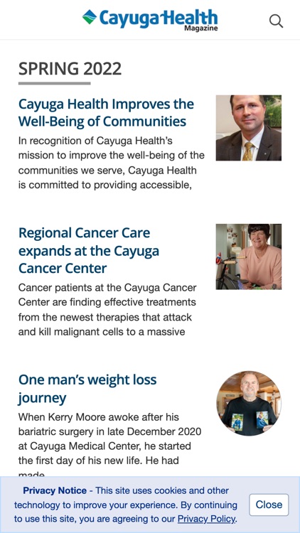 Cayuga Health Magazine screenshot-5