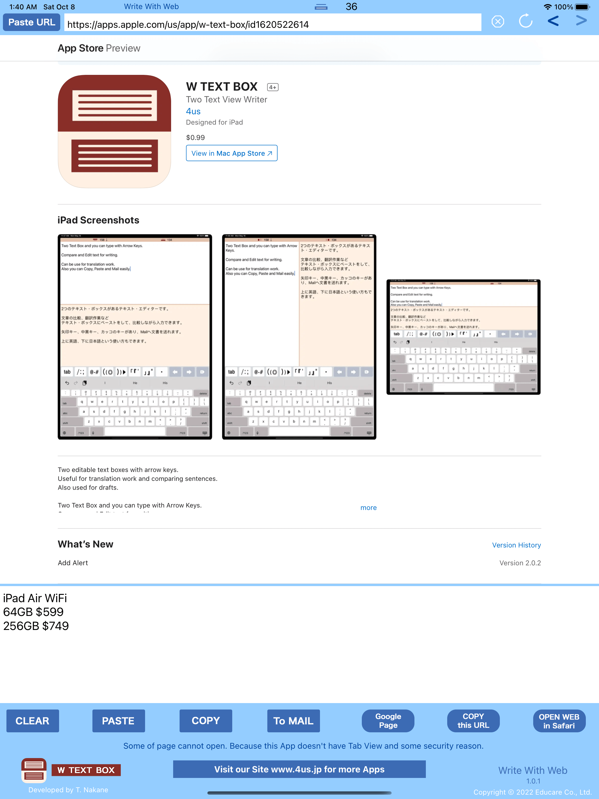 Write with Web