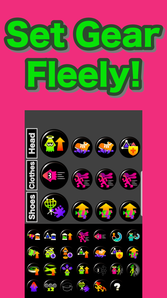 #1. Squid Gear Setter 2 (iOS) Podle: Kotaro Minami