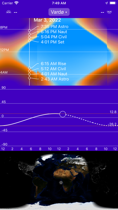 Sunrise Solar Calculator Screenshot