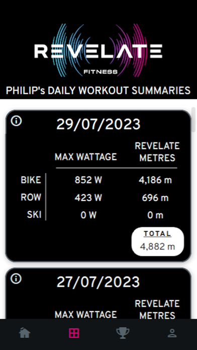 Revelate fitness Screenshot