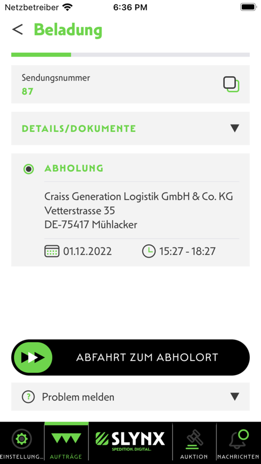 #2. SLYNX Driver App (iOS) 由: Craiss Generation Logistik GmbH & Co. KG