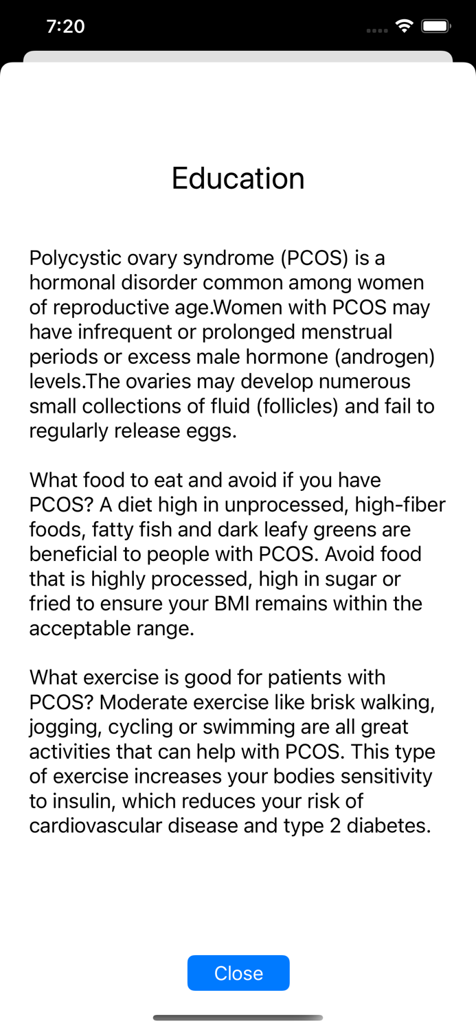 PCOS Calculator