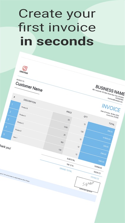Invoice And Estimate Maker