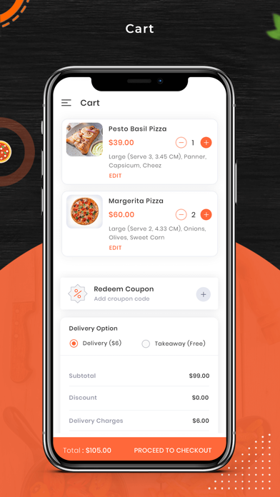 Foodie Food delivery - User Screenshot