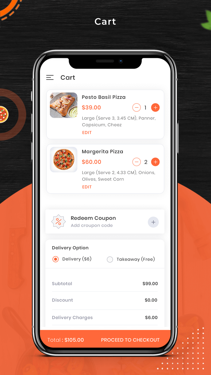 Foodie Food delivery - User
