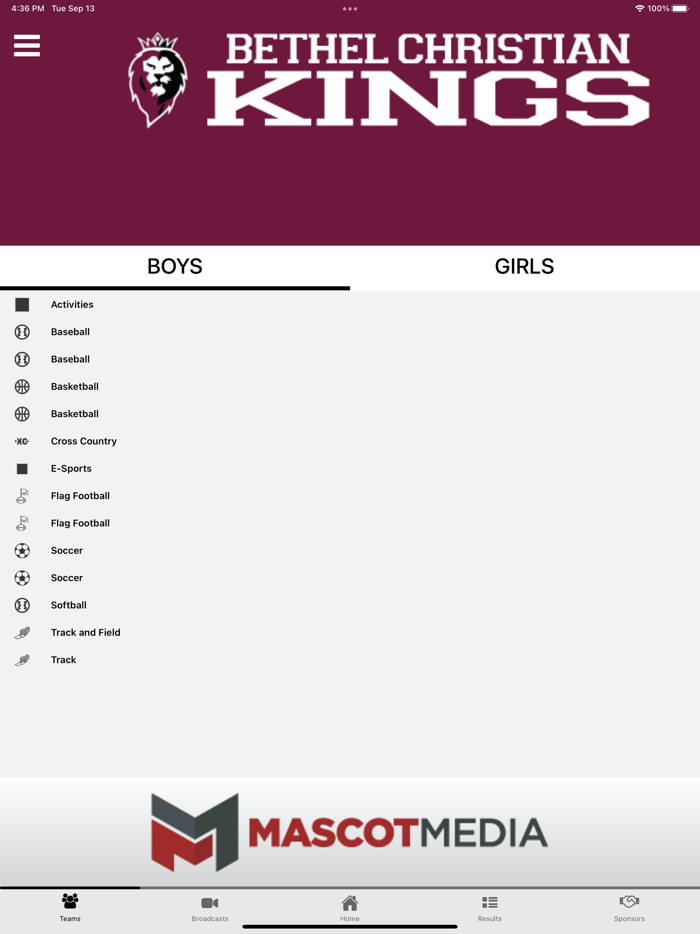 Bethel Christian Athletics