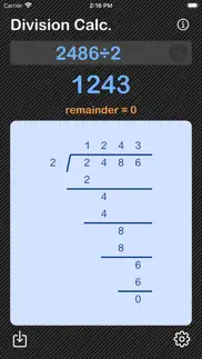 How to cancel & delete division calculator 1