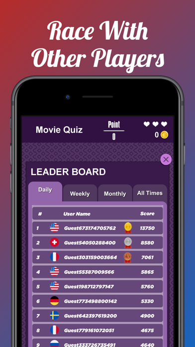 Movie Quiz & Watchlist Screenshot