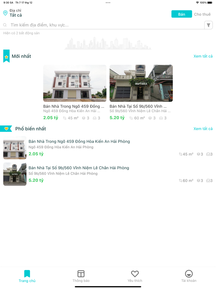 App Bất Động Sản TechWar