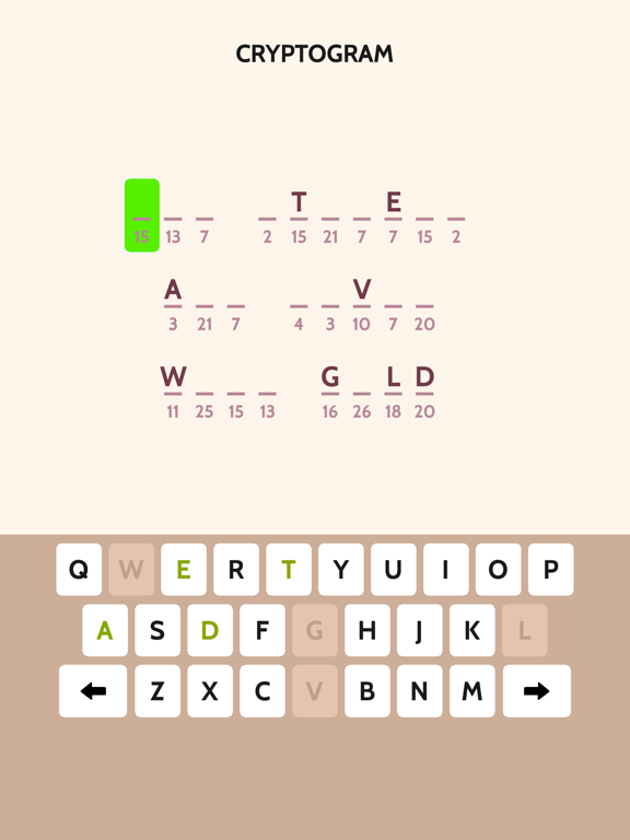 Screenshot #4 pour Cryptogram - Guess the Quote