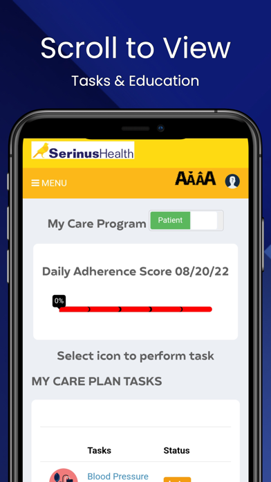 Serinus Health PWA Screenshot