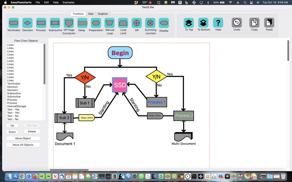 #1. EasyFlowcharts (macOS) By: Frederick Harrison