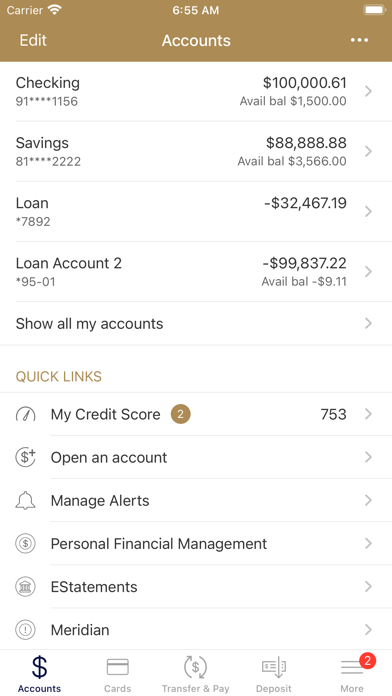 Pioneer Trust Bank Mobile Screenshot