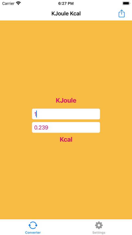 KJoule Kcal - 1.7 - (iOS)