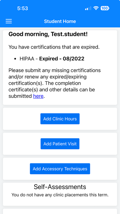 NWHSU ACM Screenshot