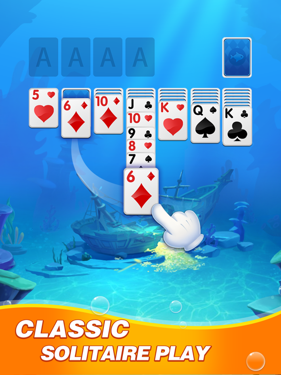Fish Cards - Solitaire Classic iPad screenshot 2 - Games app