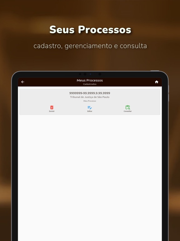 Consulta Processo Judicial iPad screenshot 4 - Utilities app