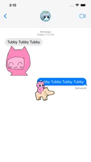 tubby cats stickers iphone screenshot 2