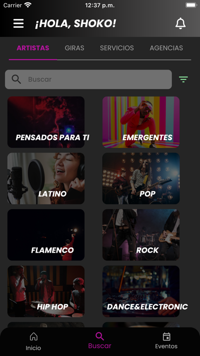 Eventgow Screenshot