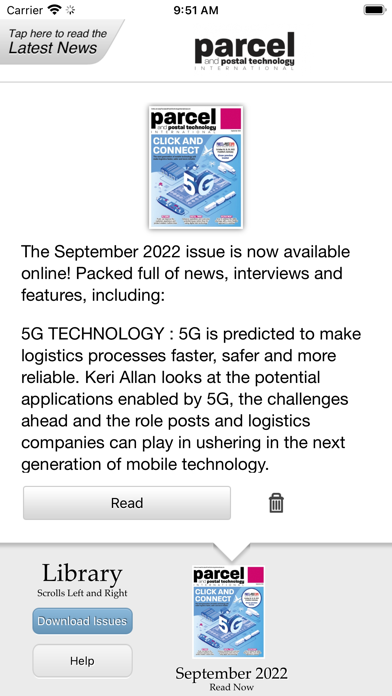 Parcel and Postal Technology Screenshot