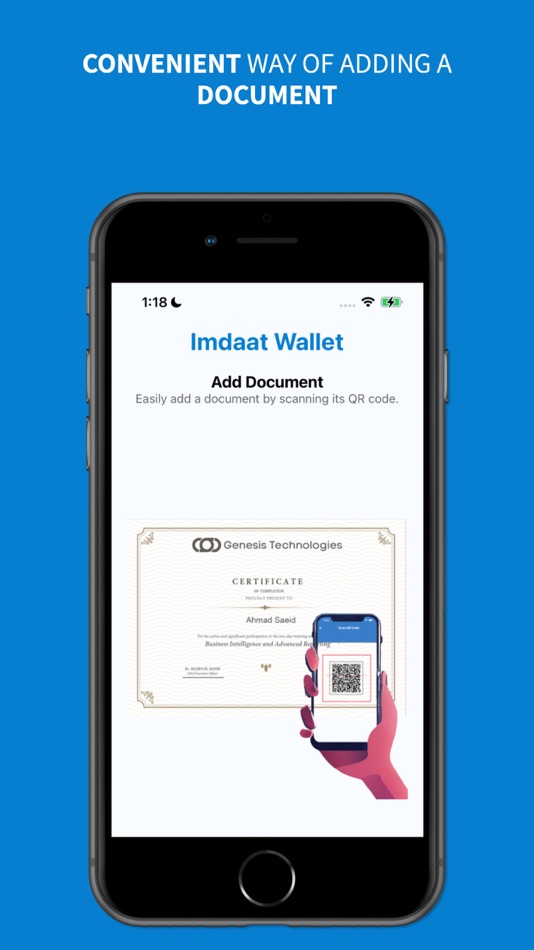 #2. Imdaat Wallet (iOS) By: Genesis Technologies LLC