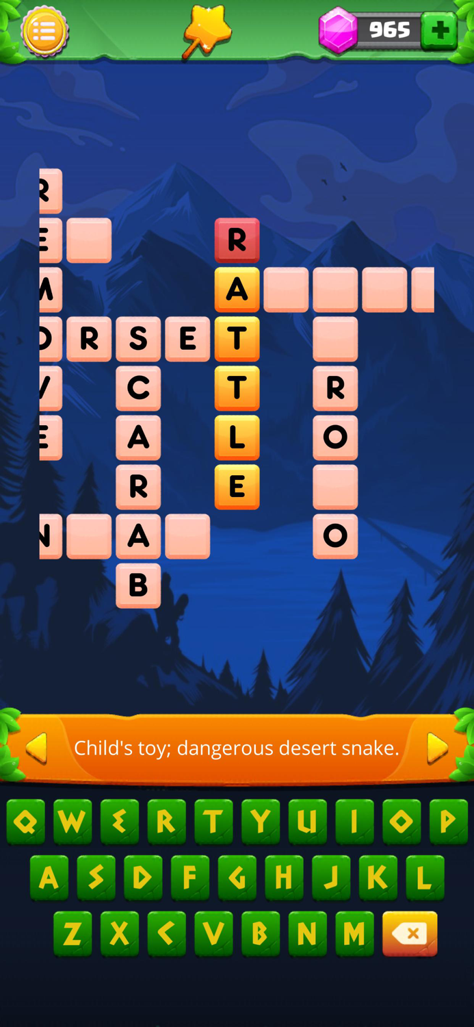 Wordgrams - Crossword Puzzle