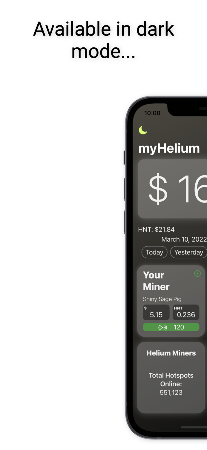 myHelium - Track your miners