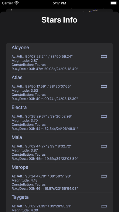 Nightsky Astrolabe Screenshot