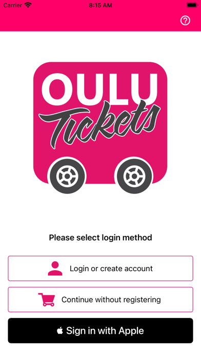Oulu Tickets Screenshot