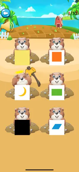 Game screenshot 益智拼图游戏-打地鼠看图认知颜色和形状 apk