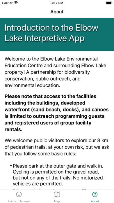 Elbow Lake Trail Guide Screenshot