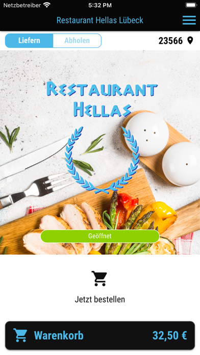 Restaurant Hellas Lübeck Screenshot
