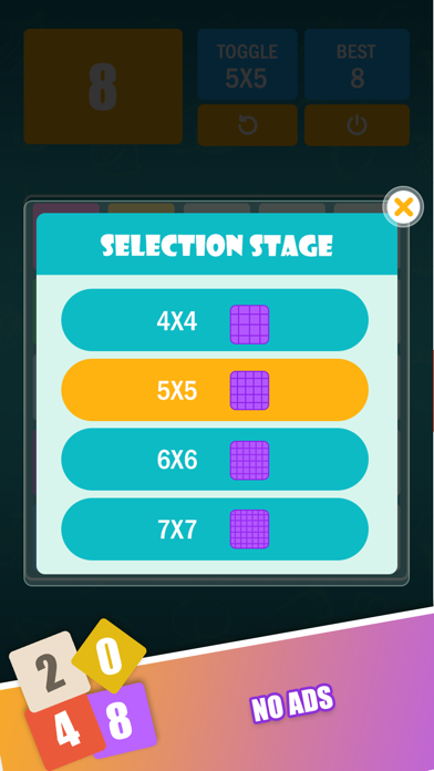 Familiar 2048 Screenshot