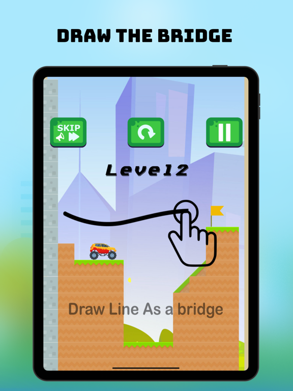 Draw The Bridge Race Car Game