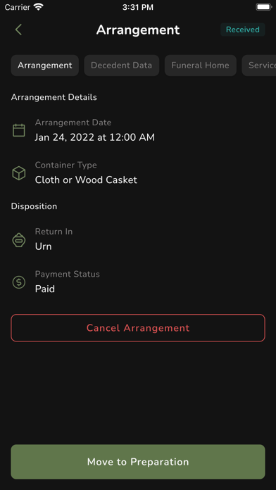 MyCrematorium Screenshot