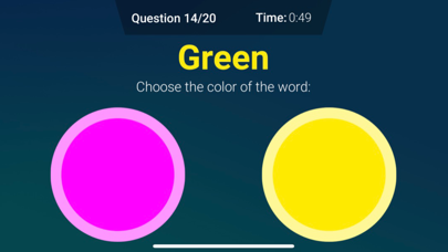 StroopTest Screenshot
