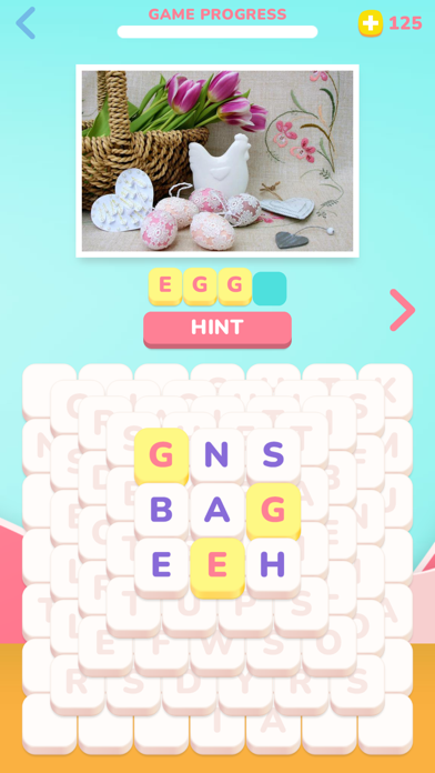 Photo Solitaire Word Game Screenshot
