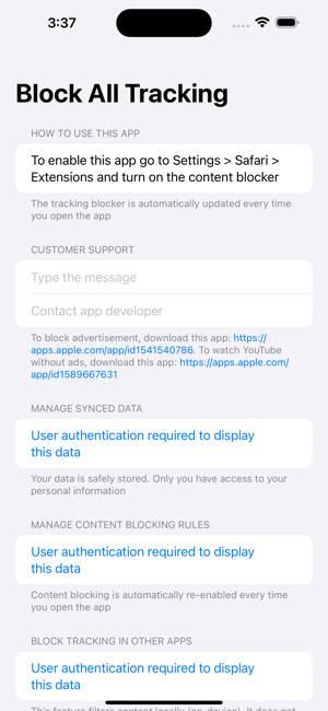 ‎Block All Tracking Screenshot