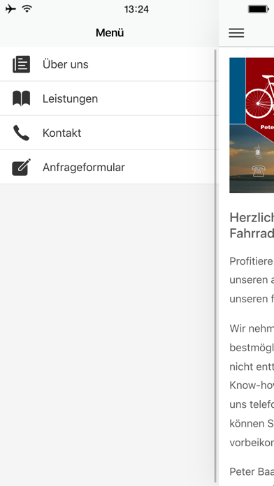 Fahrrad-Vermietung P. Baaske Screenshot