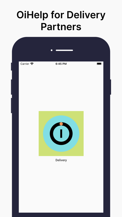 OiHelp for Delivery Partners Screenshot
