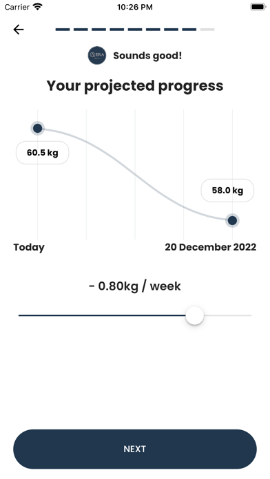 AERA - Meal Preparation Screenshot