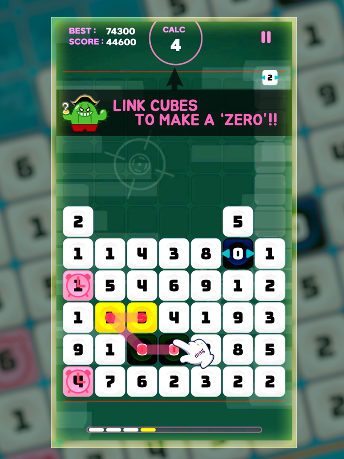 Zero Cube  Drag Number Puzzle