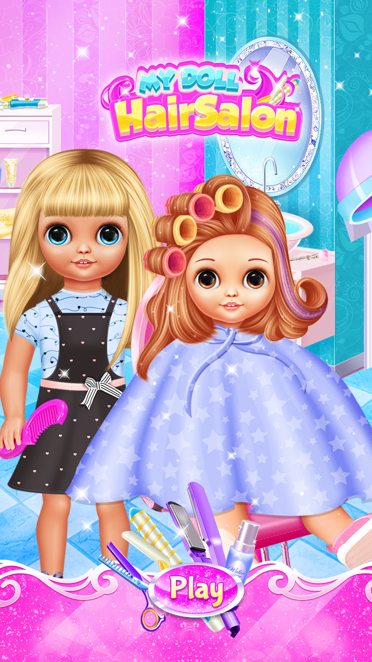 Little Girls Doll Hair Salon